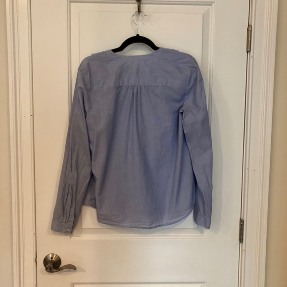 LOFT Ruffle Front Button Down - Picture 5 of 5